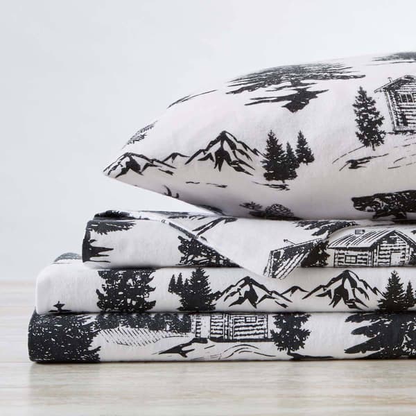 Freshfolds Premium Cotton Flannel December Frost 4pc. Sheet Set - image 