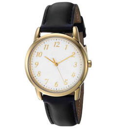 Mens Gold-Tone White Dial Analog-Quartz Watch - 50521G-07-H02
