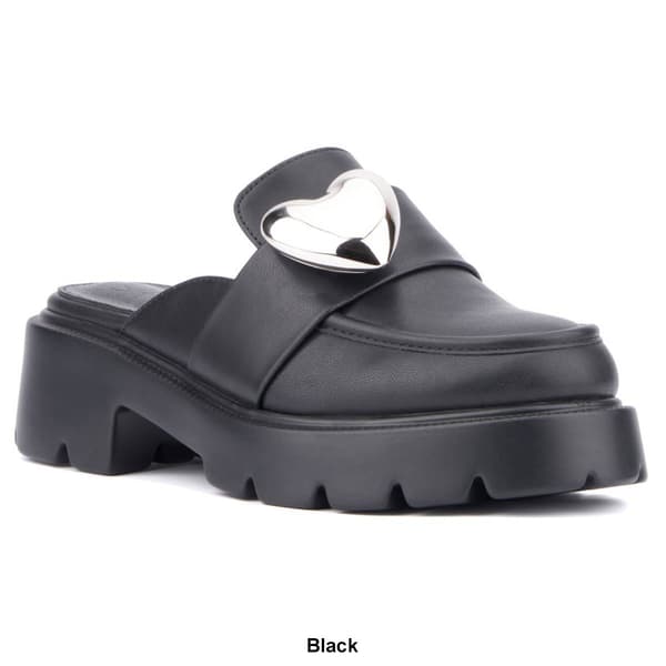 Womens Olivia Miller Heartless Platform Mules
