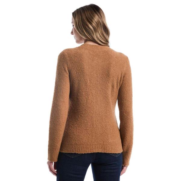 Womens Rafaella® Teddy Boucle Patch Pocket Cardigan
