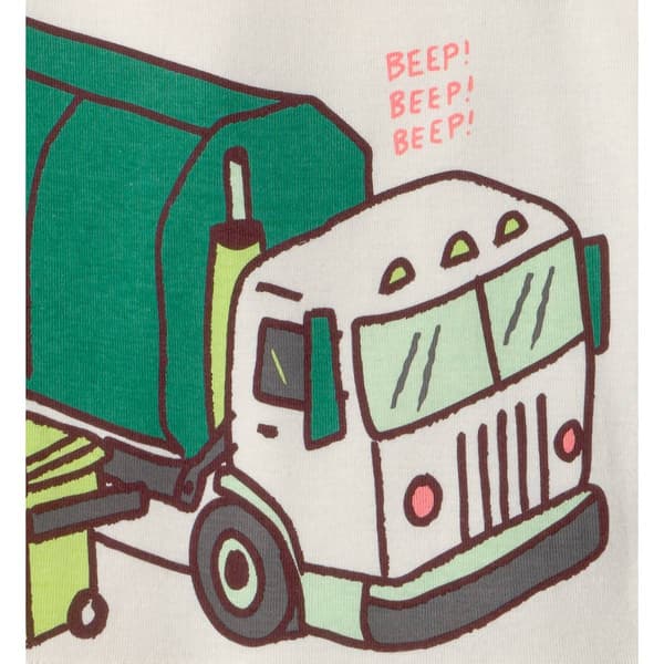 Toddler Boy Carter''s Trash Truck Snug Fit 4pc. Pajama Set - Grey