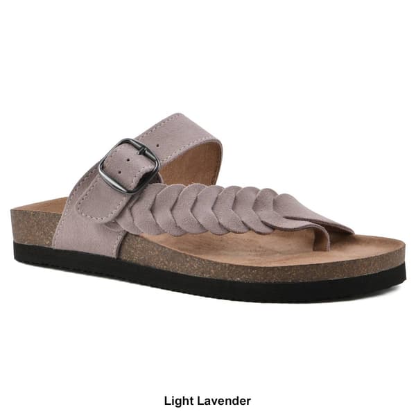 Womens White Mountain Happier Footbed Sandals