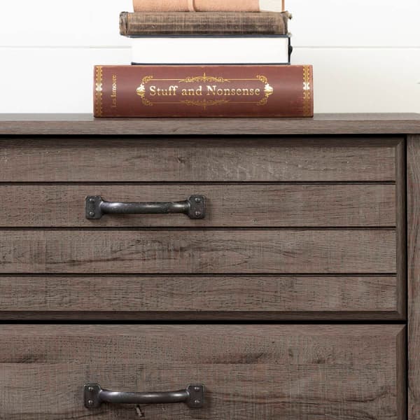 South Shore Ulysses Fall Oak 6-Drawer Double Dresser