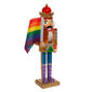 Kurt S. Adler 12in. Wooden Rainbow Pride Nutcracker - image 2