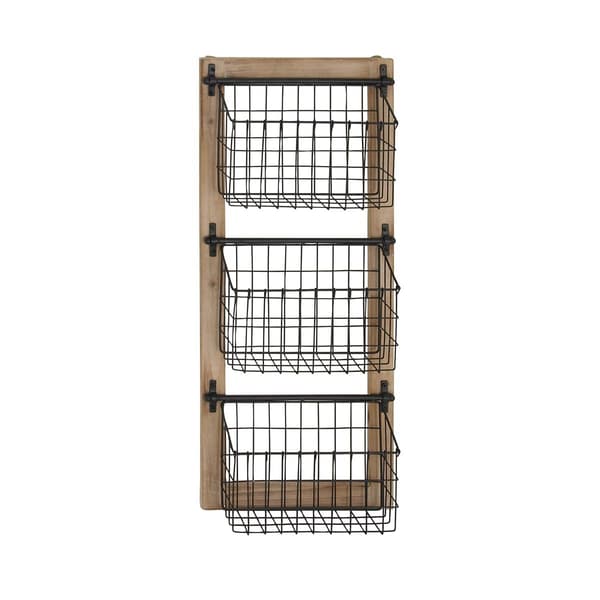 9th &amp; Pike(R) 3-Tier Rectangular Hanging Wall Rack