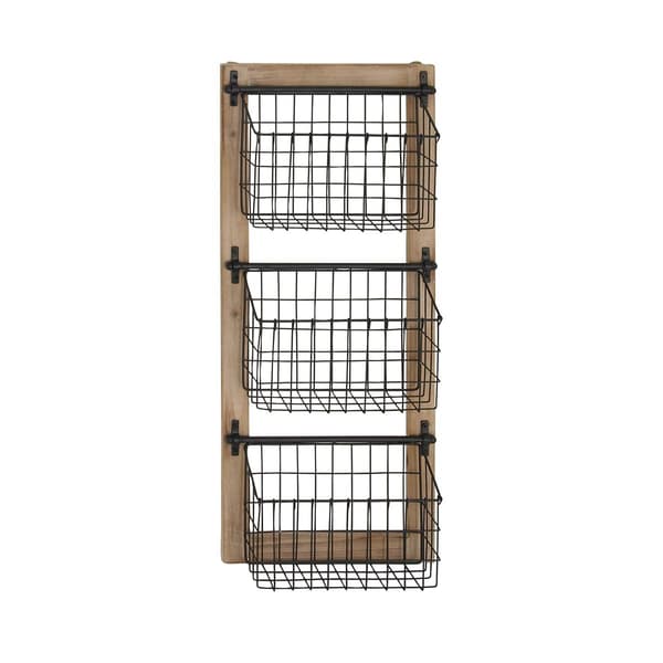 9th &amp; Pike(R) 3-Tier Rectangular Hanging Wall Rack - image 