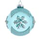 Kurt Adler Glass Teal Snowflake 6pc. Ball Ornament Set - image 1