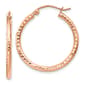 Gold Classics(tm) 14kt. Rose Gold 25mm Polished Hoop Earrings - image 1
