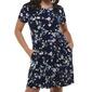 Petite Connected Apparel Short Sleeve Floral Shift Dress - image 3