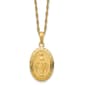 Gold Classics(tm) 10kt. Miraculous Medal Necklace - image 1