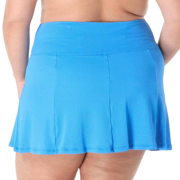 Plus Size Beach House Solid Olivia Skort Swim Bottoms
