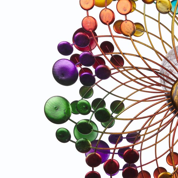 Alpine Solar Ecliptic Wind Spinner Stake w/ Color Changing LEDs