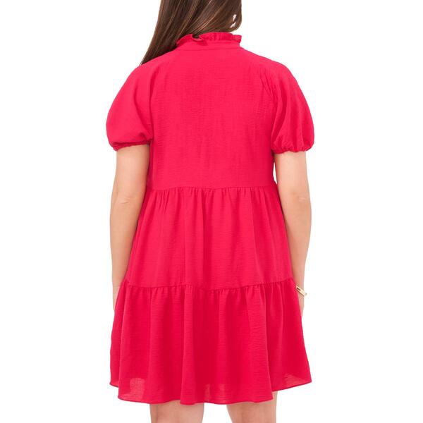 Petite MSK Short Sleeve Crinkle Babydoll Shift Dress