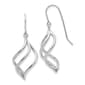 Gold Classics(tm) 14kt. White Gold 39mm. Swirl Dangle Earring - image 1
