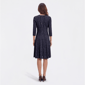 Womens Sami & Jo 3/4 Sleeve Solid Knit Lurex Sweater Dress - image 2