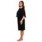 Petite Connected Apparel Capelet Rhinestone Trim Sheath Dress - image 3