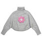 Girls (7-16) Jolie & Joy Long Sleeve Glitter Flower Turtleneck - image 1