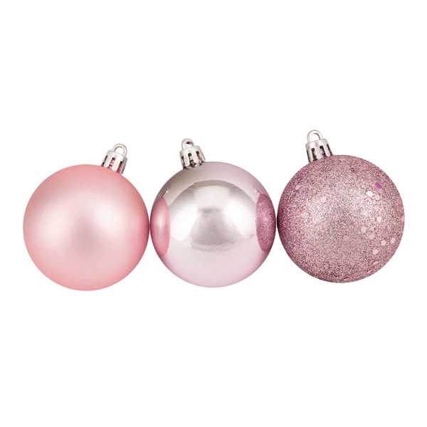 Northlight 60ct. Shatterproof 3-Finish Christmas Ball Ornaments