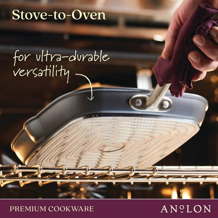 Anolon® Accolade 11in. Hard-Anodized Nonstick Grill Pan