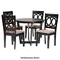 Baxton Studio Kara Modern Dark Brown Wood 5pc. Dining Set - image 8