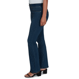 Plus Size Skye’s the Limit Icy Blue Sparkle Bootcut Jeans