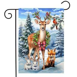 Briarwood Lane Woodland Deer Garden Flag
