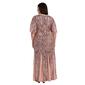 Plus Size R&M Richards 3/4 Flutter Sleeve Sequin Maxi Dress - image 2