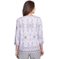 Petite Alfred Dunner Crystal Springs Kaleidoscope Blouse - image 2