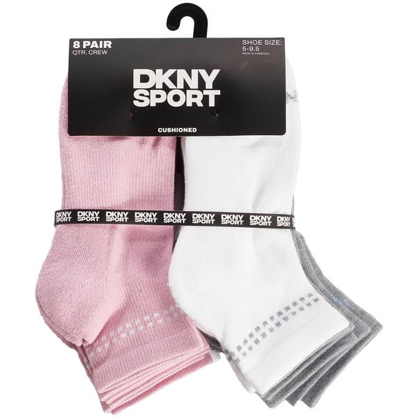 Womens DKNY 8pr. Quarter Top Socks - image 