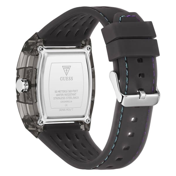 Mens Guess Multi Function Silicone Watch - GW0499G14