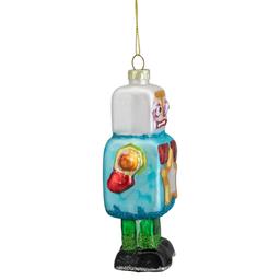 Northlight Seasonal 4.75in. Glass Robot Christmas Ornament