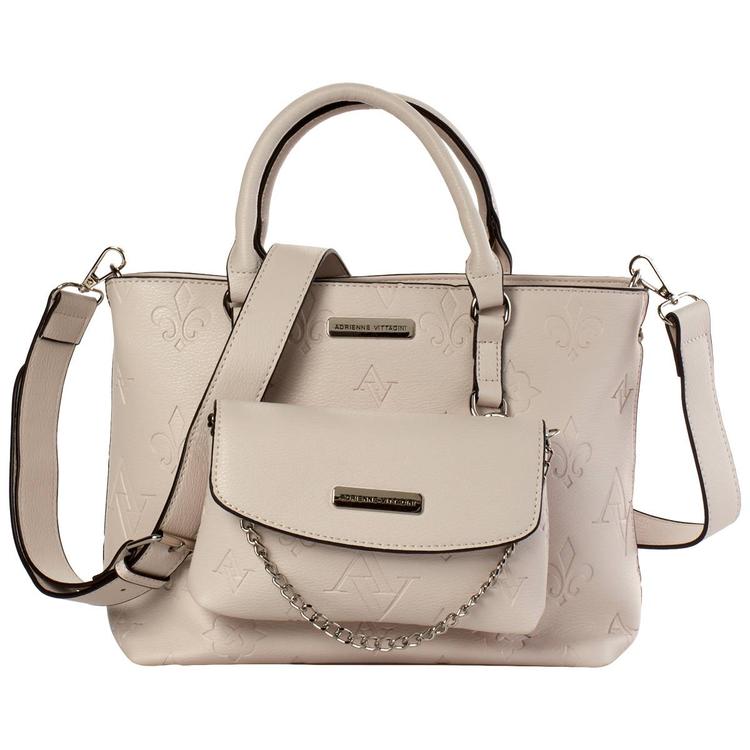 Adrienne Vittadini Embossed Satchel