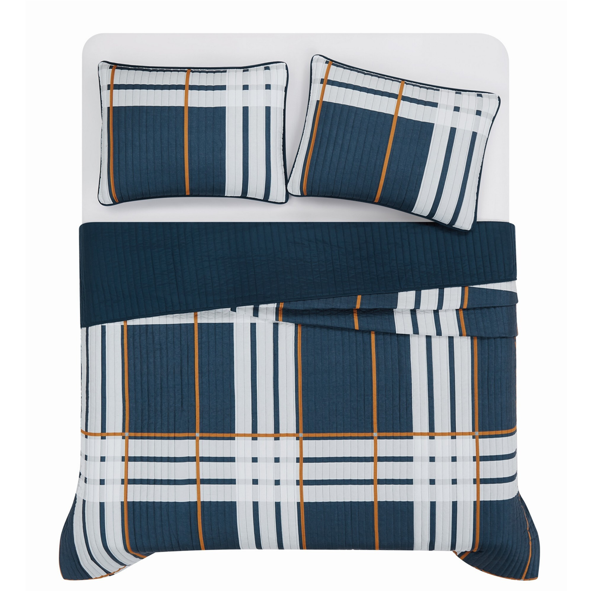 Truly Soft Henry Plaid 3pc. Reversible Quilt Set