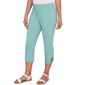 Womens Hearts of Palm Fresh Start Solid Tech Stretch Capris - image 3