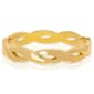 14kt. Gold Plated Hinge Braided Bangle Bracelet - image 1