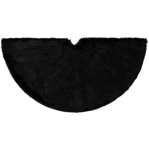 Northlight 48in. Faux Black Sable Fur Christmas Tree Skirt