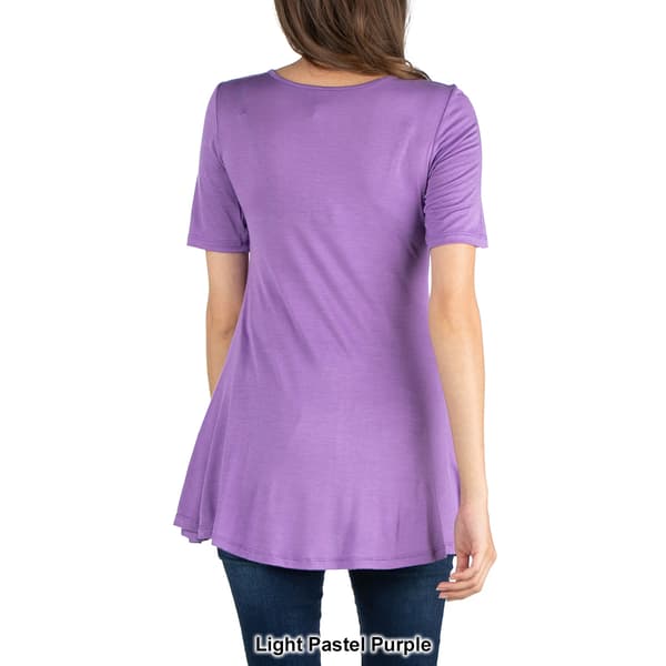 Womens 24/7 Comfort Apparel Short Sleeve Tunic
