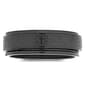 Unisex Black Ion Plated Padre Nuestro Spinner Ring - image 1