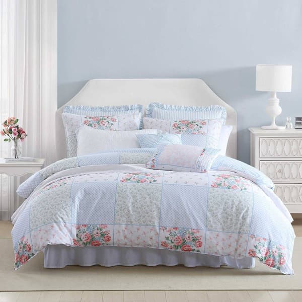 Laura Ashley Hope Patchwork Duvet Cover Set - image 