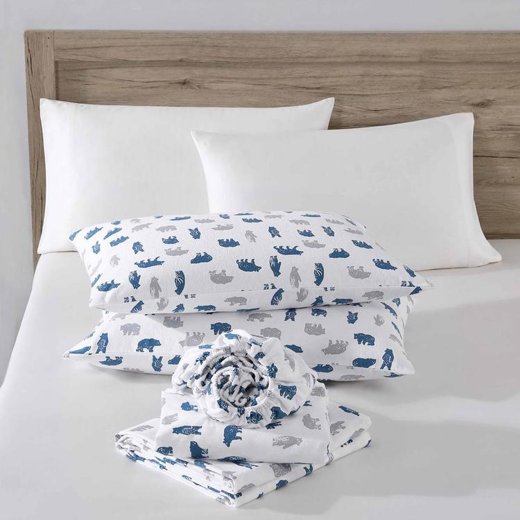 Eddie Bauer Bear Mountain Cotton Flannel Sheet Set