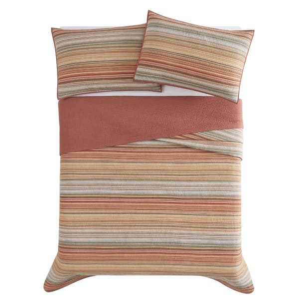 Brooklyn Loom Sunset Stripe Yarn Dye Quilt Set