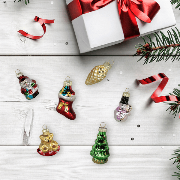 Northlight 6ct. Holiday Favorites Glass Christmas Ornaments - image 