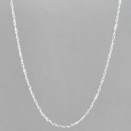 Design Collection Silver Plated Single Twist Necklace