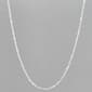 Design Collection Silver Plated Single Twist Necklace - image 1