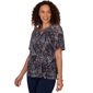 Womens Emaline Summer In The City Short Sleeve Tier Blouse - image 3