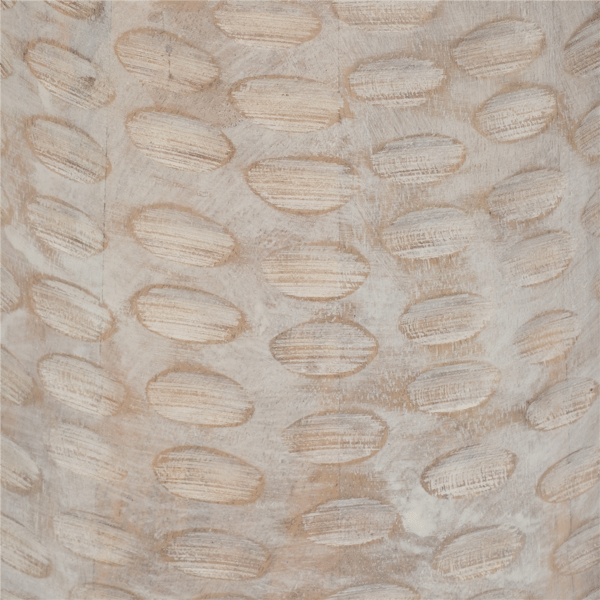 Sagebrook Home 20in. Hammered Base Wood Accent Table