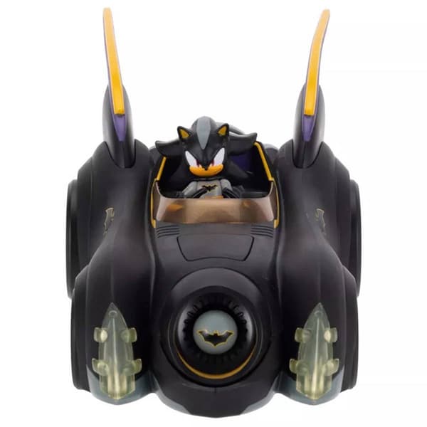 DC X Sonic the Hedgehog 2.5" Shadow Batman + Batmobile