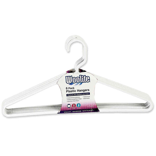 Woolite 6pk. Plastic Hangers - image 