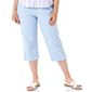 Petite Emily Daniels Pull On Solid Capris With Rivets - image 1