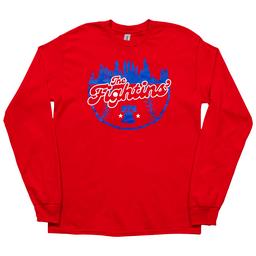 Mens Tailgate Fightins'' Skyline Long Sleeve Tee